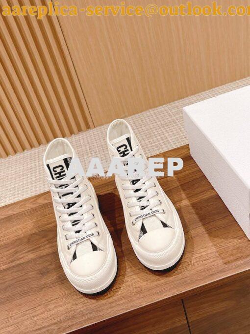 Replica Dior Walk'n'Dior High-top Platform Sneaker KCK382P T02 2