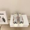 Replica Dior Walk'N'Dior Sneaker White Cotton Embroidered with Strass 12