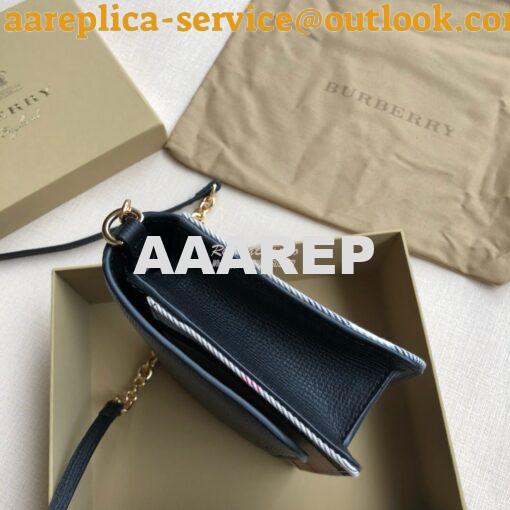 Replica Burberry Leather and House Check Wallet with Detachable Strap 6