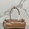 Replica Prada Medium leather handbag 1BA444 Caramel 11