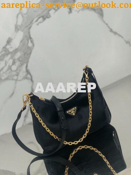 Replica Prada Re-Edition velvet mini-bag 1BC204 3