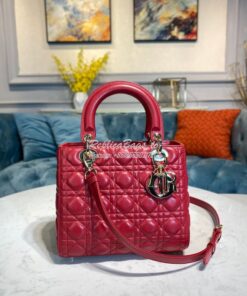 Replica Dior Lady Dior Medium Flap Cover Quilted in Cannage Lambskin L