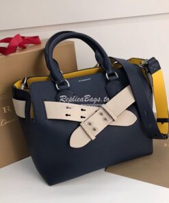 Replica Burberry The Small Leather Belt Bag 40767311 Blue 2