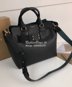 Replica Burberry The Small Leather Belt Bag 40767311 Black 2