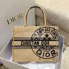 Replica Lady Dior Medium Bag Natural Wicker and Cornflower Blue Dior O 11