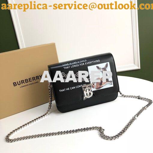 Replica Burberry TB Montage Print Leather Bag 80103351