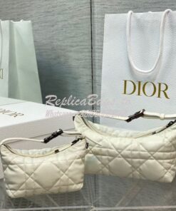 Replica Dior Small Medium DiorTravel Nomad Pouch Latte Macrocannage Ca