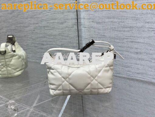 Replica Dior Small Medium DiorTravel Nomad Pouch Latte Macrocannage Ca 2