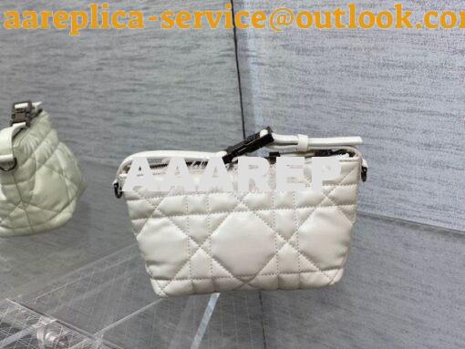 Replica Dior Small Medium DiorTravel Nomad Pouch Latte Macrocannage Ca 4