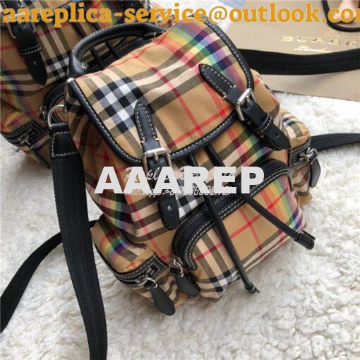 Replica Burberry Small and Medium Rucksack Vintage Check Rainbow Backp