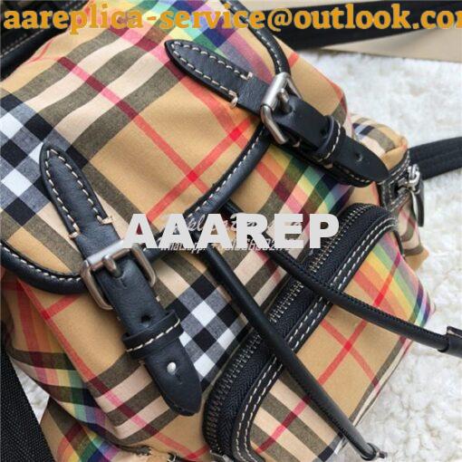 Replica Burberry Small and Medium Rucksack Vintage Check Rainbow Backp 3