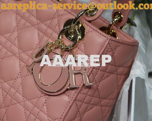 Replica Dior Lady Dior My ABCdior Lambskin Bag with Tonal Enamel Charm 4