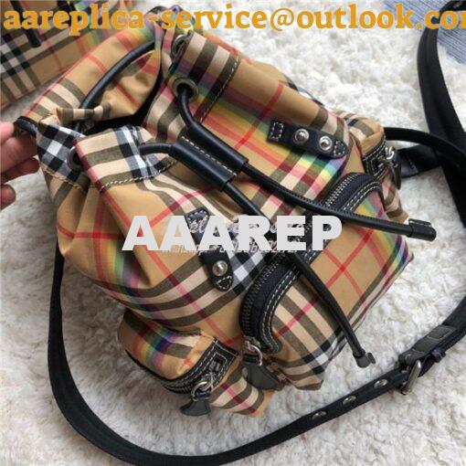 Replica Burberry Small and Medium Rucksack Vintage Check Rainbow Backp 4