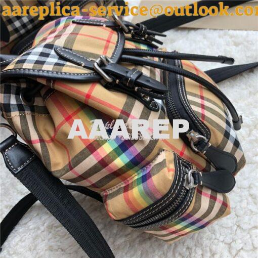 Replica Burberry Small and Medium Rucksack Vintage Check Rainbow Backp 5