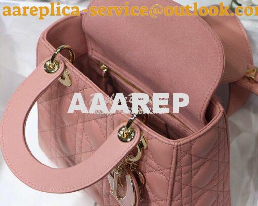 Replica Dior Lady Dior My ABCdior Lambskin Bag with Tonal Enamel Charm 8