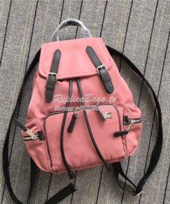 Replica Burberry The Medium Rucksack in mauve pink Puffer Nylon and Le