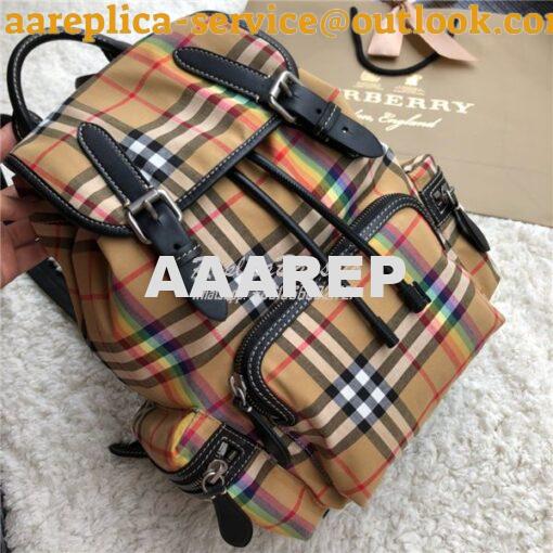 Replica Burberry Small and Medium Rucksack Vintage Check Rainbow Backp 10