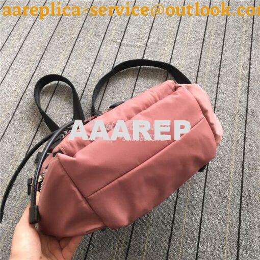 Replica Burberry The Medium Rucksack in mauve pink Puffer Nylon and Le 3