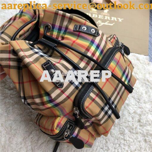 Replica Burberry Small and Medium Rucksack Vintage Check Rainbow Backp 11