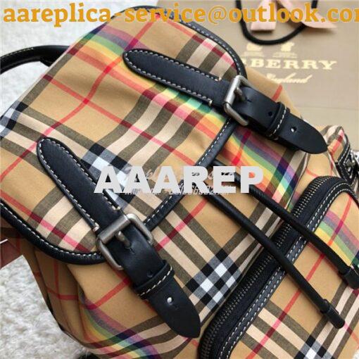 Replica Burberry Small and Medium Rucksack Vintage Check Rainbow Backp 12