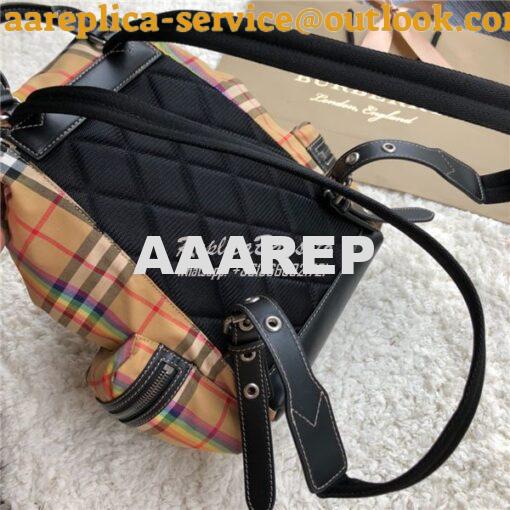 Replica Burberry Small and Medium Rucksack Vintage Check Rainbow Backp 13