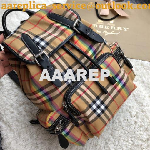 Replica Burberry Small and Medium Rucksack Vintage Check Rainbow Backp 15