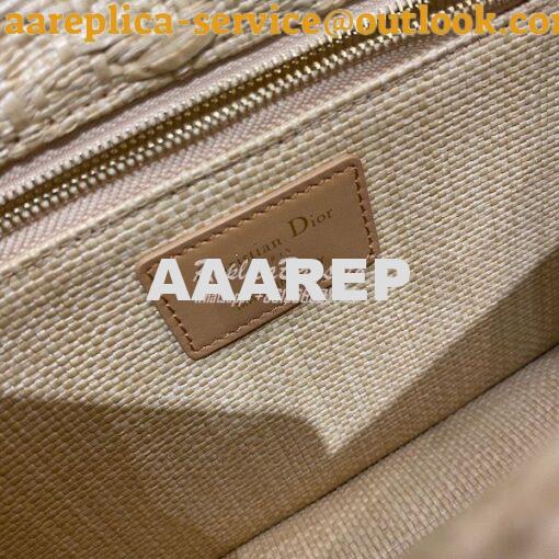 Replica Dior 30 Montaigne Bag Natural Cannage Raffia M9203U 8