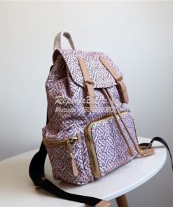 Replica Burberry The Medium Rucksack in Monogram Print Nylon Brush 2