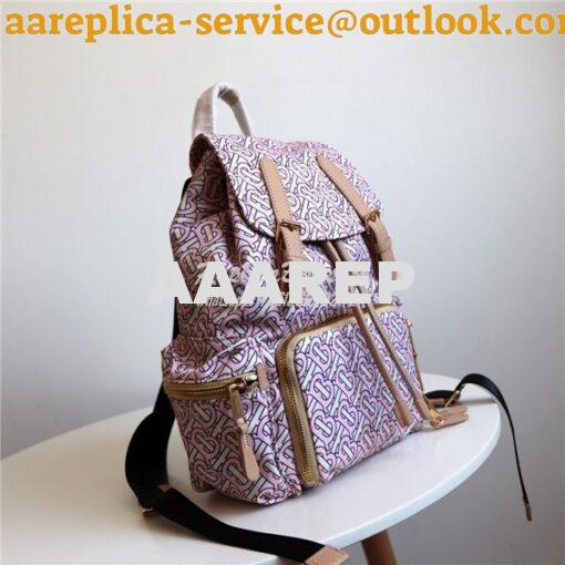 Replica Burberry The Medium Rucksack in Monogram Print Nylon Brush 2