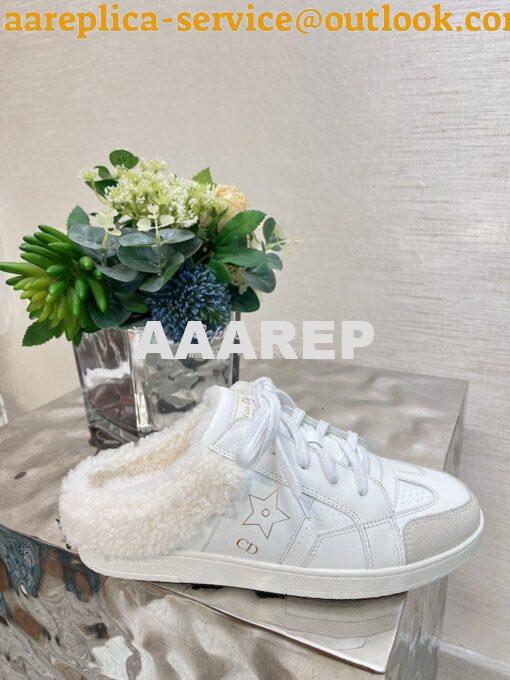 Replica Dior Men Female Star Sneaker Calfskin and Shearling KCK369