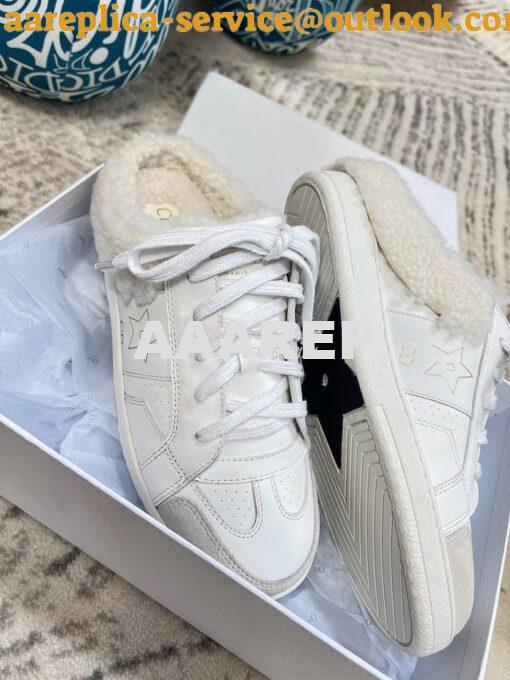 Replica Dior Men Female Star Sneaker Calfskin and Shearling KCK369 9