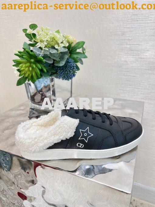 Replica Dior Men Female Star Sneaker Calfskin and Shearling KCK369 11