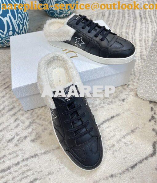 Replica Dior Men Female Star Sneaker Calfskin and Shearling KCK369 13