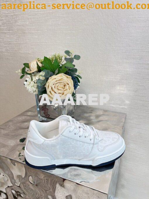 Replica Dior Men Female One Sneaker with Oblique Perforated Calfskin K 4