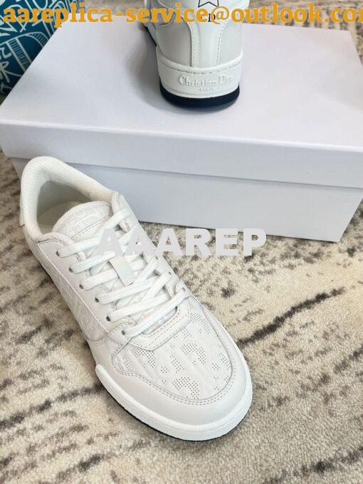 Replica Dior Men Female One Sneaker with Oblique Perforated Calfskin K 6