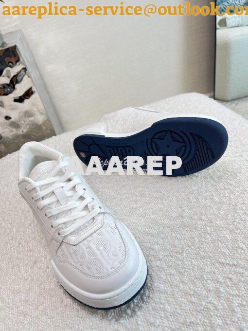 Replica Dior Men Female One Sneaker with Oblique Perforated Calfskin K 10