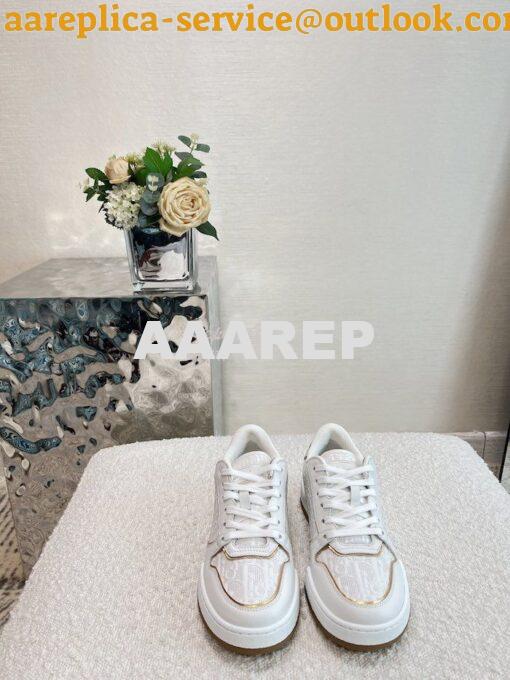 Replica Dior Men Female One Sneaker with Oblique Perforated Calfskin K 11