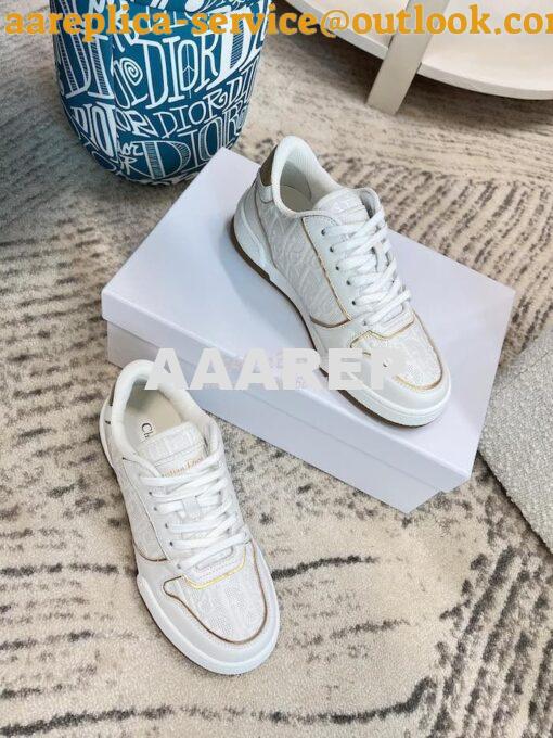 Replica Dior Men Female One Sneaker with Oblique Perforated Calfskin K 12