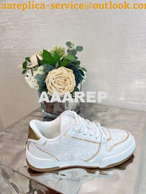 Replica Dior Men Female One Sneaker with Oblique Perforated Calfskin K 13