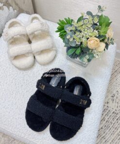 Replica Dior DiorAct Sandal with Shearling KCQ773