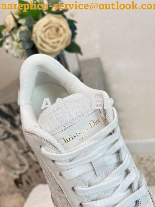 Replica Dior Men Female One Sneaker with Oblique Perforated Calfskin K 16