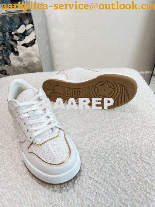 Replica Dior Men Female One Sneaker with Oblique Perforated Calfskin K 18