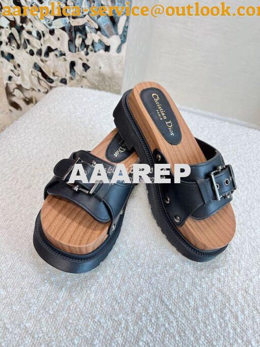 Replica Dior DiorQuake Strap Slide Calfskin KCQ717 10