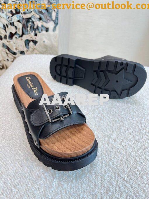 Replica Dior DiorQuake Strap Slide Calfskin KCQ717 12