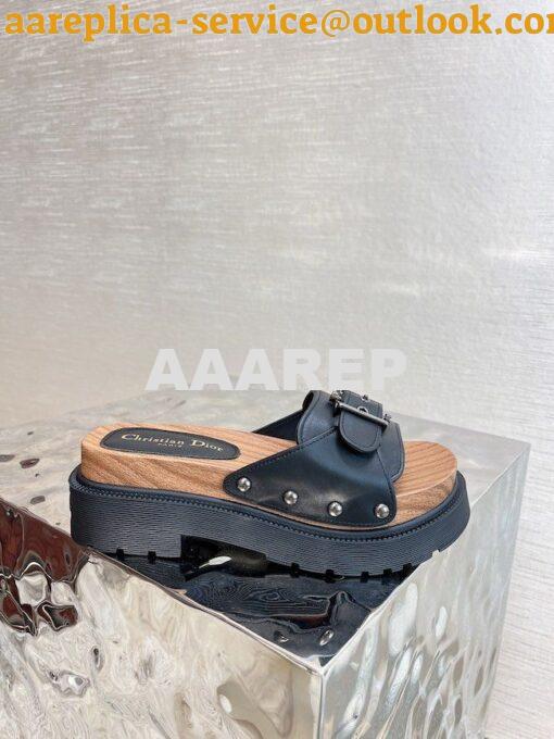 Replica Dior DiorQuake Strap Slide Calfskin KCQ717 13