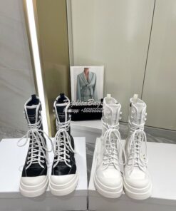 Replica Dior D-Rise Boot White Technical Fabric and Calfskin KCI768