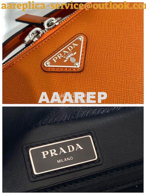 Replica Prada Medium Brique Saffiano Leather Bag 2VH069 Papaya 7