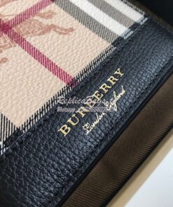 Replica Burberry Haymarket Check And Leather International Bifold Wall 2