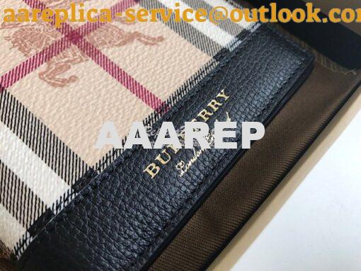 Replica Burberry Haymarket Check And Leather International Bifold Wall 2