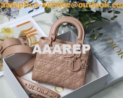 Replica Dior Small Lady Dior My ABCdior Bag Rose Des Vents Cannage Cal